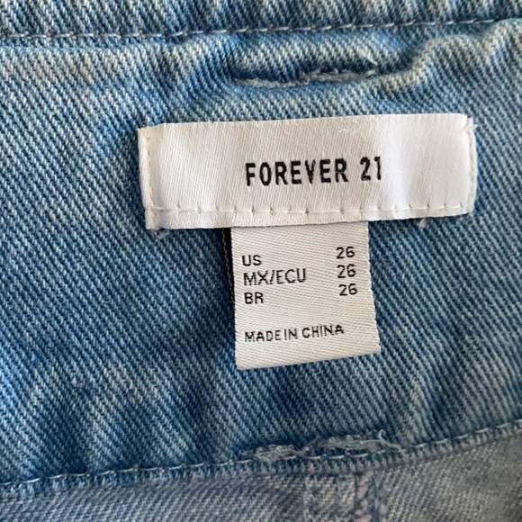 Forever 21 High Waist Tie Waist Straight Leg Jeans - Picture 11 of 13